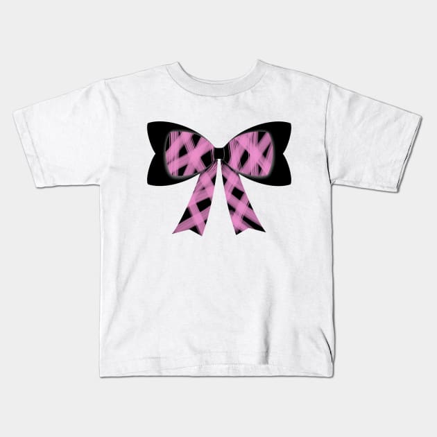 Light pink streaks bow Kids T-Shirt by tothemoons